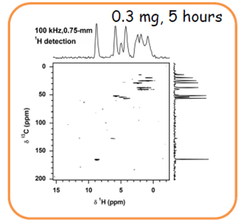 1H-13C CP-HSQC NMRスペクトル