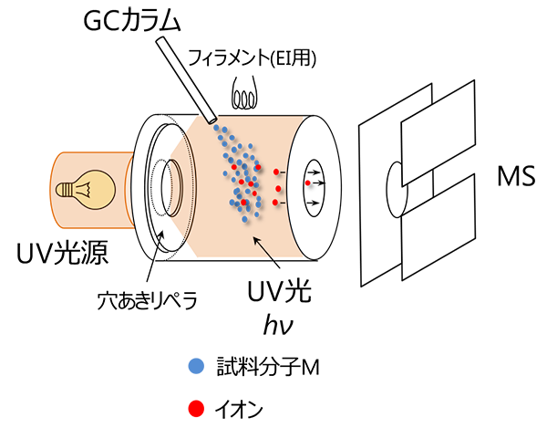 Schematic of the PI ion chamber