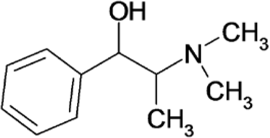 Fig. 1 Structural formula of a methyl ephedrine