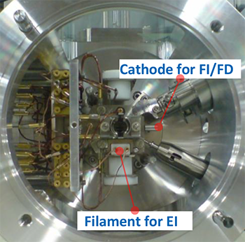 EI/FI/FD combination ion source