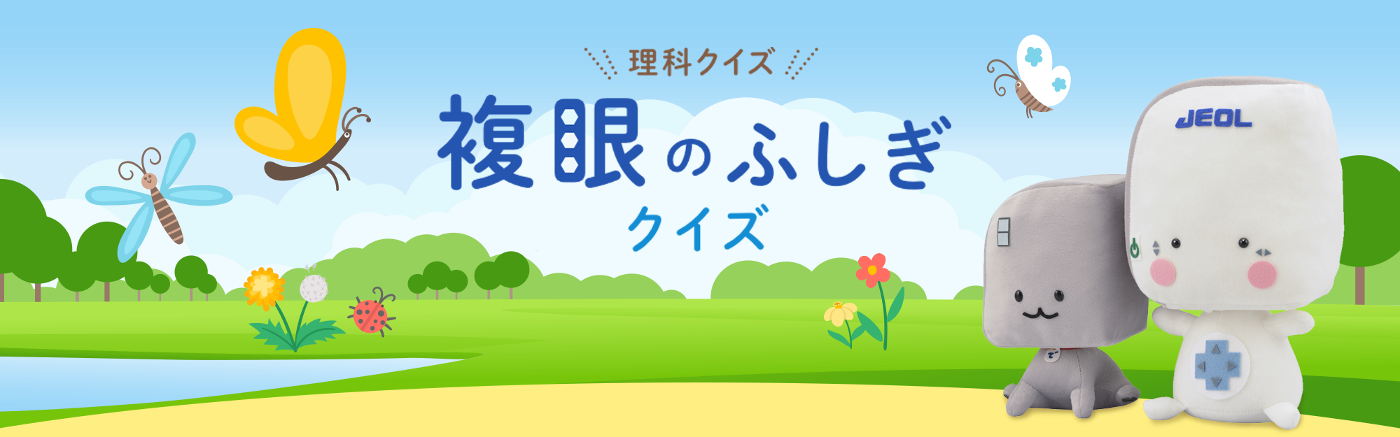 理科クイズ　複眼のふしぎクイズ