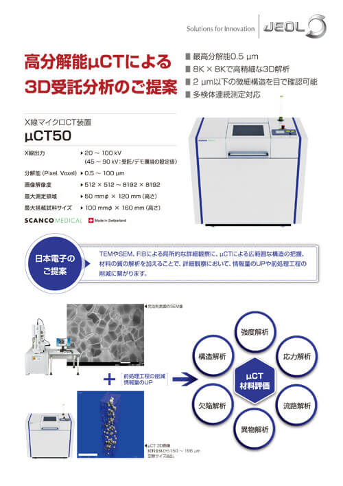 高分解能μCTによる3D受託分析のご提案