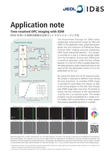 IDES Application note EDMを用いた時間分解微分位相コントラストイメージング法