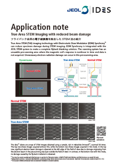 IDES Application note フライバック由来の電子線損傷を除去したSTEM法の紹介
