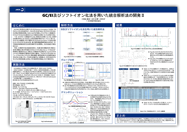 GC/EI及びソフトイオン化法を用いた統合解析法の開発Ⅱ