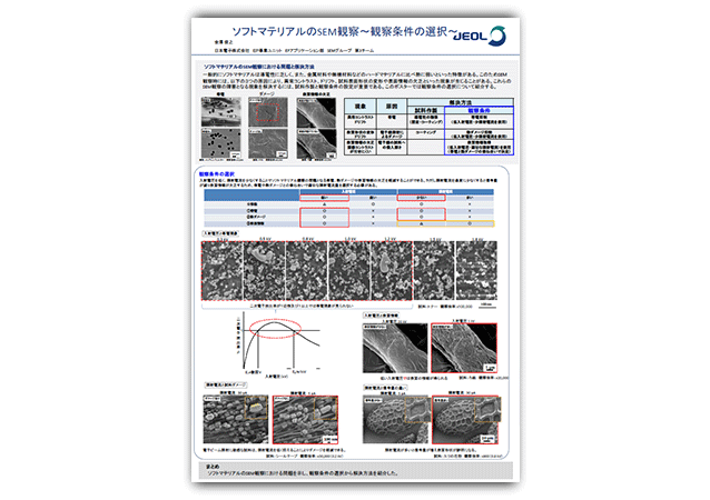 ソフトマテリアルのSEM観察 ～観察条件の選択～