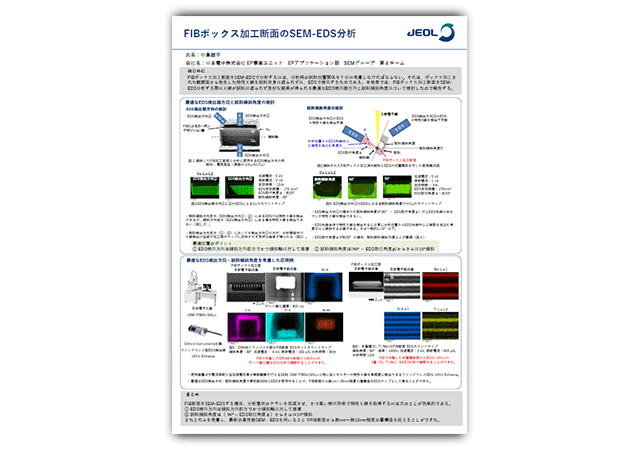 FIBボックス加工断面のSEM-EDS分析