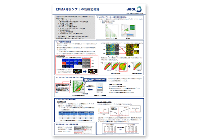 EPMA分析ソフトの新機能紹介