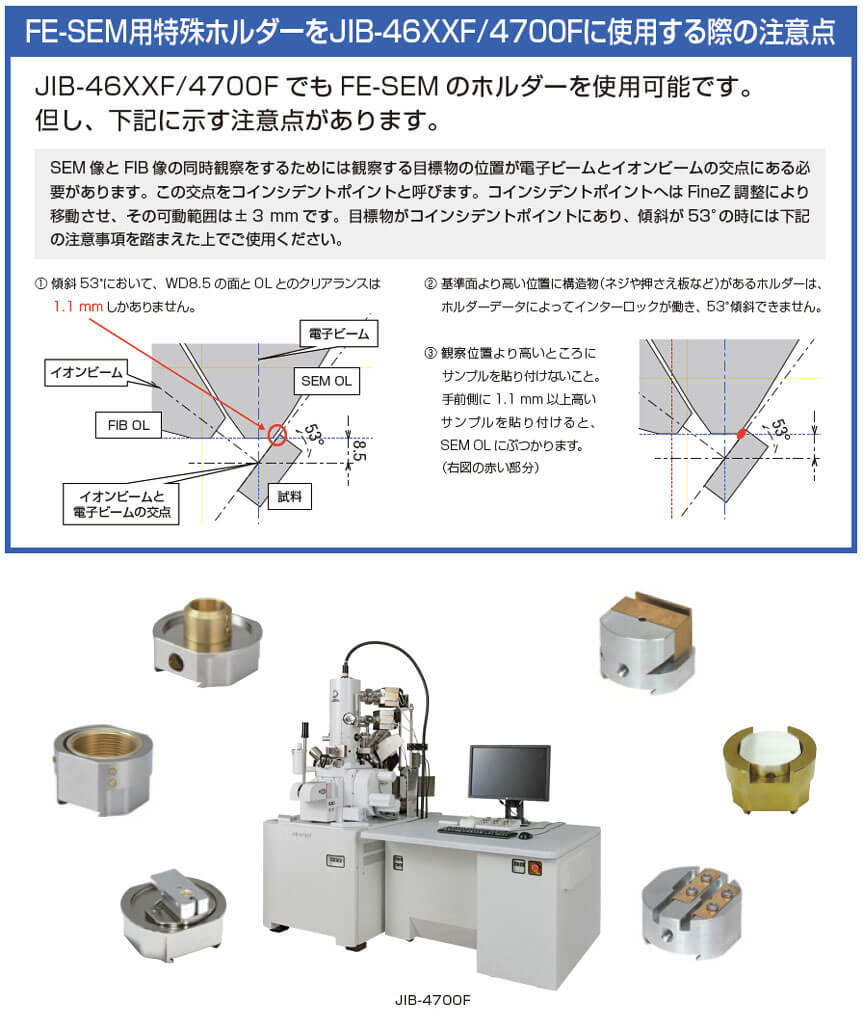 FIB 試料ホルダーイメージ