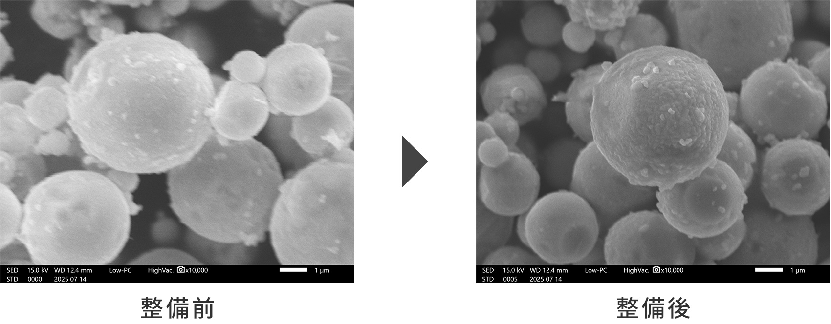 整備前と整備後の比較画像