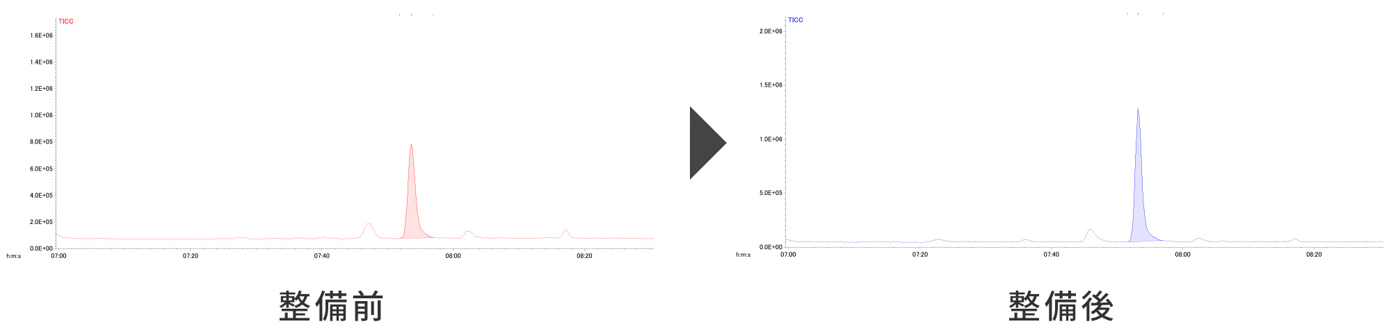 整備前と整備後の比較画像