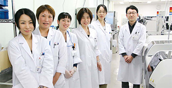 検査室の皆さん