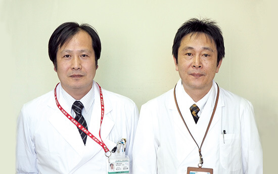 祖父江科長（左）と伊藤部長