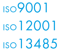 ISO 9001, ISO 12001, ISO 13485