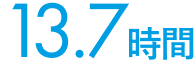 13.7時間
