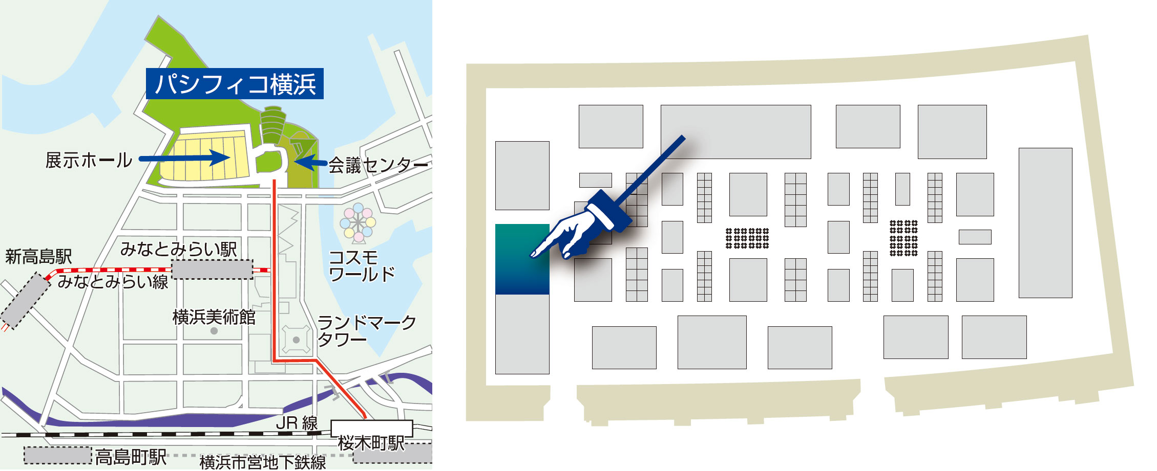 パシフィコ横浜会議センター 地図