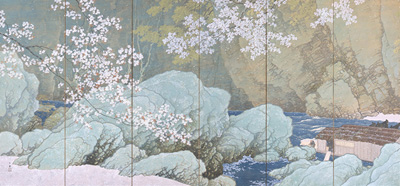 東京国立近代美術館 (MOMAT) / 日本電子 川合玉堂 《行く春》左