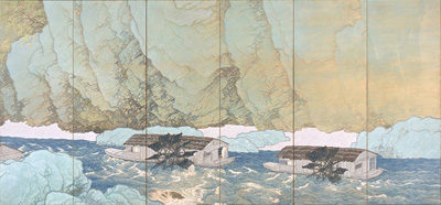 東京国立近代美術館 (MOMAT) / 日本電子 川合玉堂 《行く春》 右