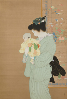 東京国立近代美術館 (MOMAT) / 日本電子 上村松園 《母子》