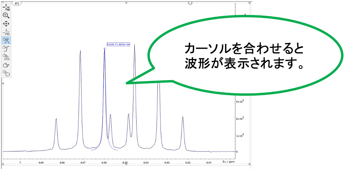 JASON カーソルを合わせると波形が表示されます。