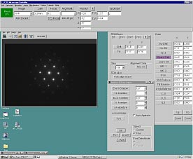 GUI 上に表示されたDIFFパターン