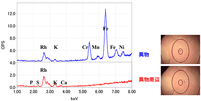 SJEOL XRF 異物分析