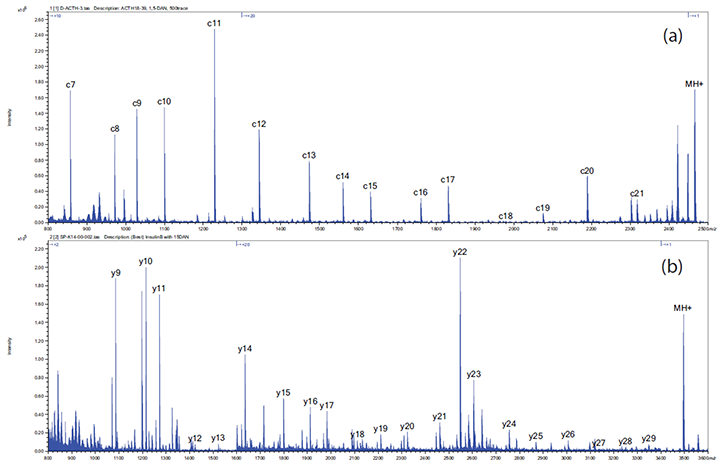 ISD mass spectra