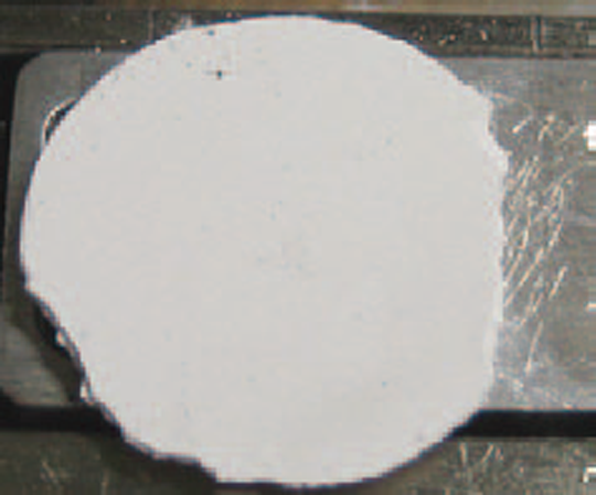Fig.4 ペレットに成型された粉末試料