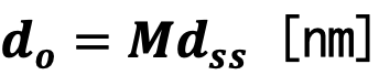 do = Mdss [nm]